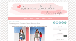 Desktop Screenshot of laurendundeesharemystyle.com