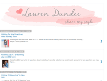 Tablet Screenshot of laurendundeesharemystyle.com